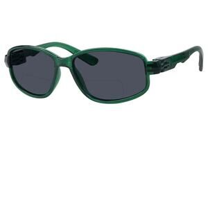 BFOCO Bifocal Sunglasses Men With No Metal Glossy Green Spring Hinges +1.75 S18